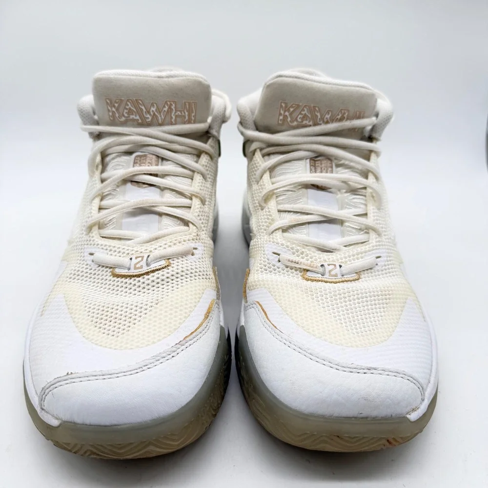 New Balance Kawhi Signature 1 White Gold Gum Basketball Shoes Mens 11 BBKLSWW1